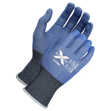 Xbarrier A5 Cut Resistant, Blue Textreme, Luxfoam Coated Glove, L,  CA5589L12